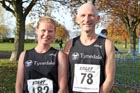 Tynedale athletes, winner Rachel Chinnery and P Hearn who finished 7th in the Newcastle Town Moor Marathon
